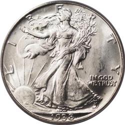1938-D 50C MS66 PCGS