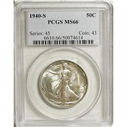 1940-S 50C MS66 PCGS