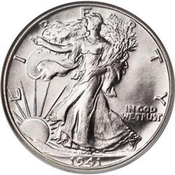 1941-S 50C MS67 NGC