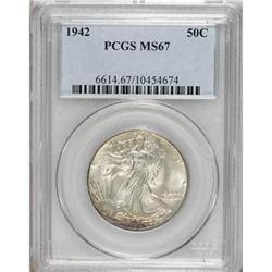 1942 50C MS67 PCGS