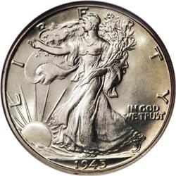 1945-D 50C MS68 NGC