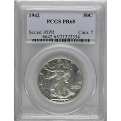 1942 50C PR65 PCGS