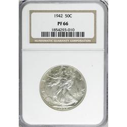 1942 50C PR66 NGC