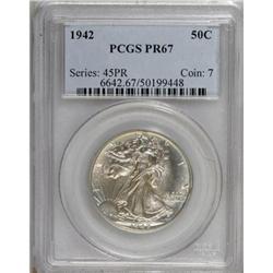1942 50C PR67 PCGS