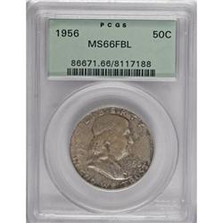 1956 50C MS66 Full Bell Lines PCGS. Mottled autumn-bro