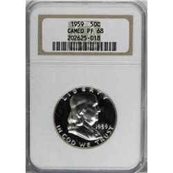 1959 50C PR68 Cameo NGC
