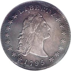1795 $1 Flowing Hair, Three Leaves XF45 PCGS