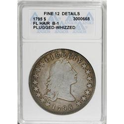 1795 $1 Flowing Hair Fine 12 Details ANACS B-1