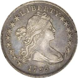 1795 $1 Draped Bust, Centered XF40 NGC