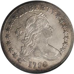 1798 $1 Small Eagle, 15 Stars XF45 NGC B-2 BB-81