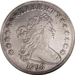 1798 $1 Large Eagle VF30 NGC B-27