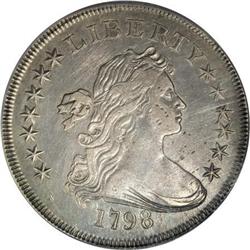 1798 $1 Large Eagle XF Details B-6