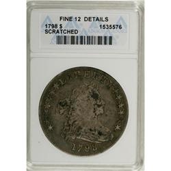 1798 $1 Large Eagle Fine 12 Details ANACS