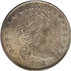 1802 $1 Narrow Date AU53 PCGS