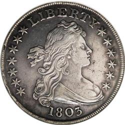 1803 $1 Large 3 XF45 ANACS B-6 BB-255