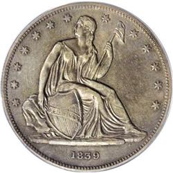 1839 P$1 Name Omitted, Judd-104 Original,