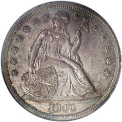 1840 $1 AU58 NGC