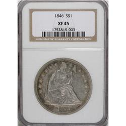 1846 $1 XF45 NGC