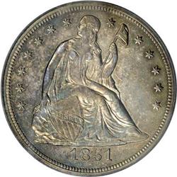 1851 $1 MS62 PCGS