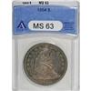 Image 3 : 1854 $1 MS63 ANACS