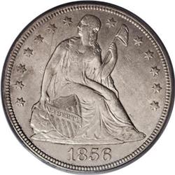 1856 $1 AU55 PCGS