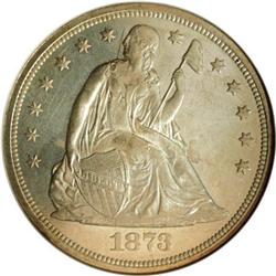1873 $1 MS62 NGC