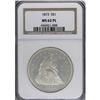 Image 3 : 1873 $1 MS62 NGC