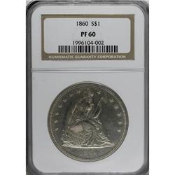 1860 $1 PR60 NGC