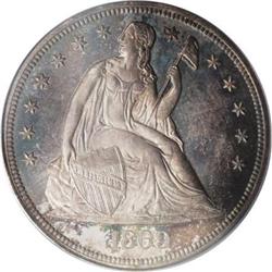 1869 $1 PR65 PCGS