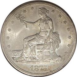 1875-S T$1 MS63 NGC