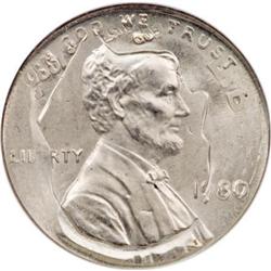 1980 1C on a Struck 1980-P Dime MS66 NGC