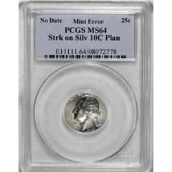 Undated Washington Quarter--Struck on a Silver