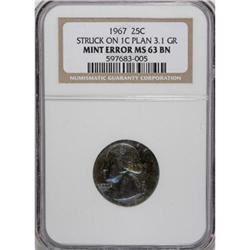 1967 25C MS63 NGC