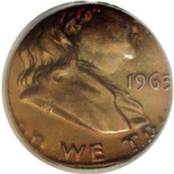 1963 50C On a Cent Planchet MS64 PCGS