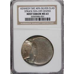 Undated 40% Silver Kennedy Half--Struck 55%