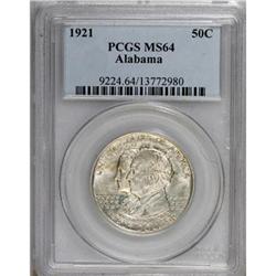 1921 50C Alabama MS64 PCGS