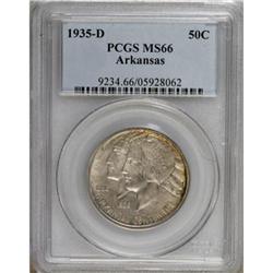 1935-D 50C Arkansas MS66 PCGS