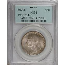 1935/34-D 50C Boone MS66 PCGS