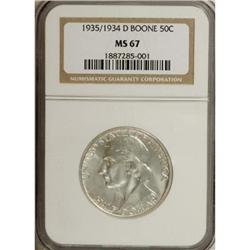 1935/34-D 50C Boone MS67 NGC