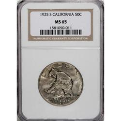 1925-S 50C California MS65 NGC