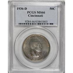 1936-D 50C Cincinnati MS66 PCGS