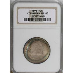 1893 50C Columbian MS65 NGC