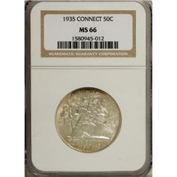 1935 50C Connecticut MS66 NGC