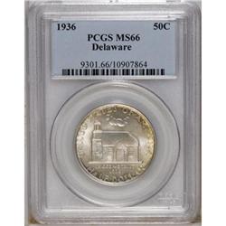 1936 50C Delaware MS66 PCGS