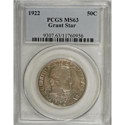1922 50C Grant with Star MS63 PCGS