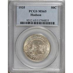 1935 50C Hudson MS65 PCGS