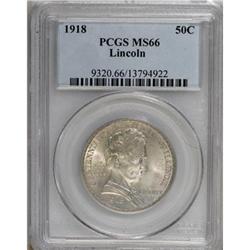 1918 50C Lincoln MS66 PCGS
