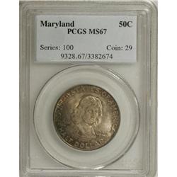 1934 50C Maryland MS67 PCGS