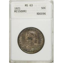 1921 50C Missouri MS63 ANACS