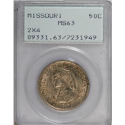 1921 50C Missouri 2x4 MS63 PCGS